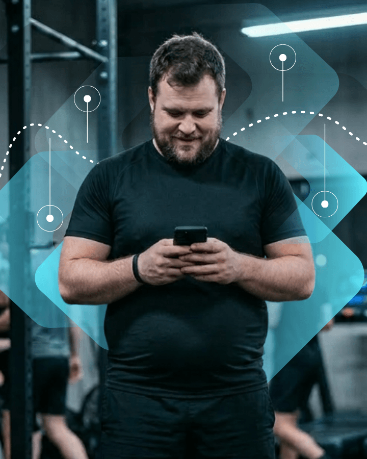 man on smartphone